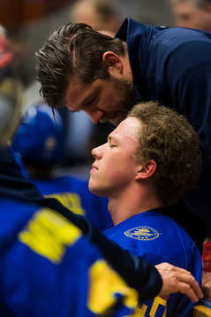 Swedens Lucas Raymond was injured