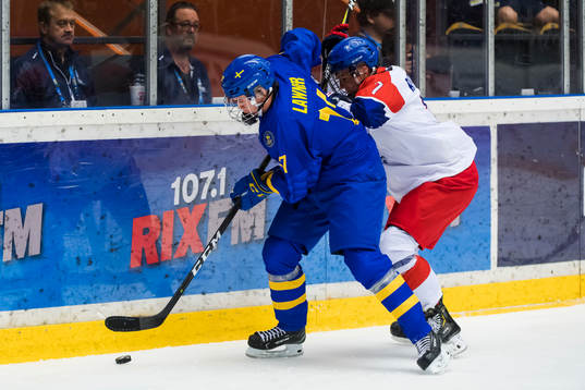 Swedens Oscar Lawner and The Czech Republic Adam Rutar