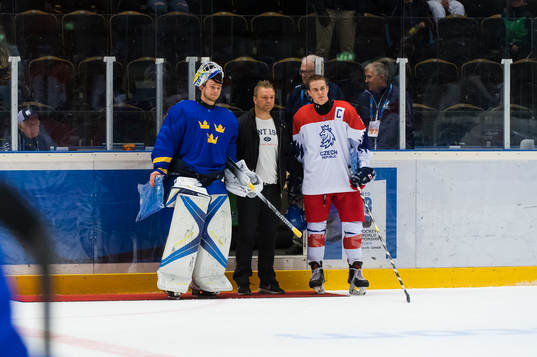 Swedens Goalkeeper Hugo Alnefelt of Sweden and The Czech