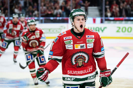 Frölundas Samuel Fagemo jublar