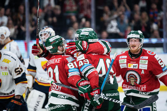 Frölundas Ryan Lasch, Joel Lundqvist och Rhett Rakshani