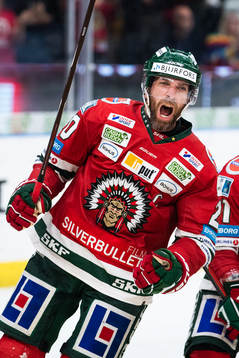 Frölundas Joel Lundqvist jublar