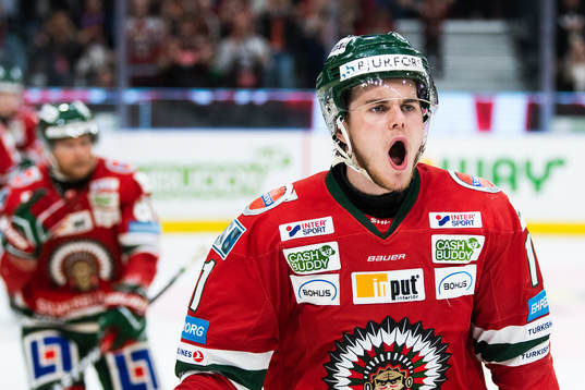 Frölundas Samuel Fagemo jublar