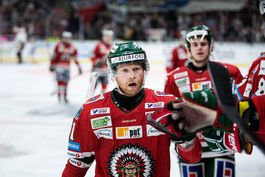 Frölundas Ryan Lasch jublar