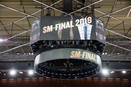 Scandinavium interiört innan final 3 i SM-slutspelet i