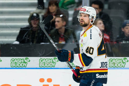 Djurgårdens Jacob Josefson innan final 3 i SM-slutspelet i