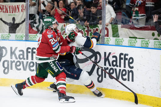 Frölundas Joel Lundqvist och Djurgårdens Petteri Wirtanen