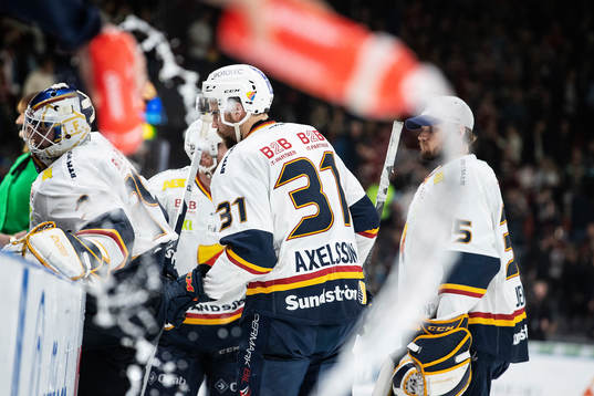 Djurgårdens målvakt Adam Reideborn och Dick Axelsson