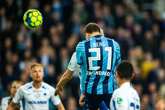 Djurgårdens Erik Berg gör 1-1