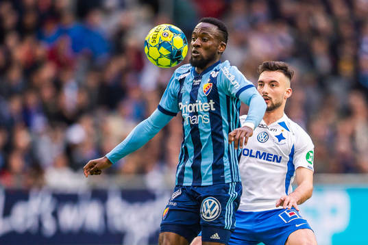Djurgårdens Mohamed Buya Turay och IFK Norrköpings Sead