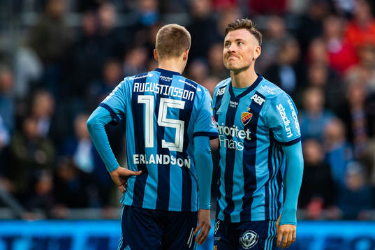Djurgårdens Jonathan Augustinsson och Fredrik Ulvestad
