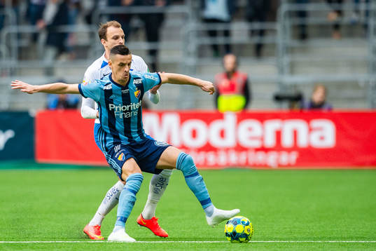 IFK Norrköpings Lars Krogh Gerson och Djurgårdens Haris