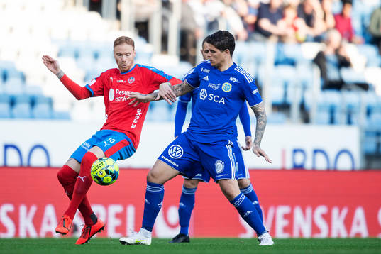 Helsingborgs Alexander Farnerud och Sundsvalls David