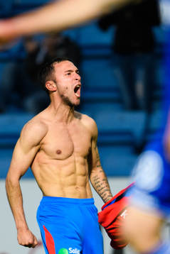 Helsingborgs David Boysen jublar
