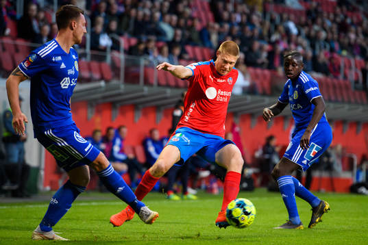 Helsingborgs Markus Holgersson mot Sundsvalls Alexander