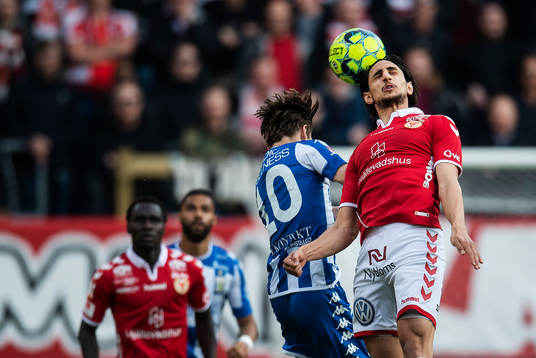 Kalmars Mahmoud Eid och IFK Göteborgs Patrik Karlsson