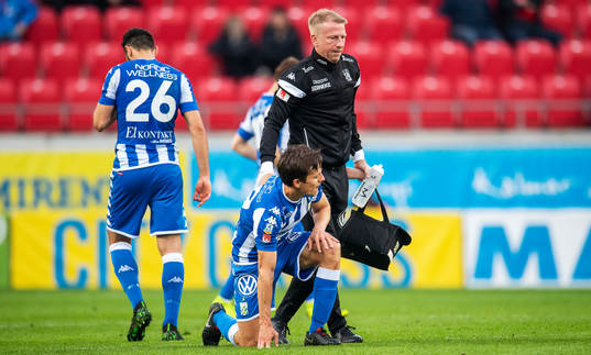 IFK Göteborgs Lasse Vibe skadades och blev utbytt