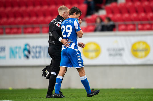 IFK Göteborgs Lasse Vibe skadade baksidan av låret och