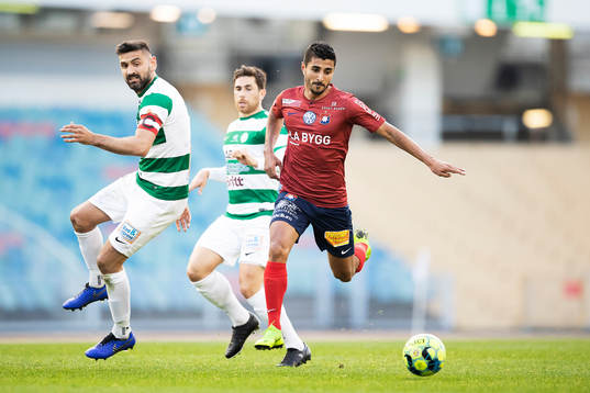 Västerås Ilir Berisha och Örgrytes Ailton Almeida