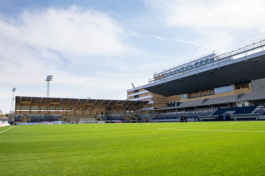 Vy över Studenternas innan fotbollsmatchen i Allsvenskan
