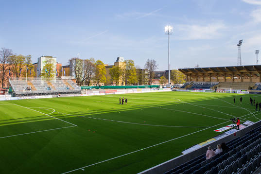 Vy över Studenternas innan fotbollsmatchen i Allsvenskan