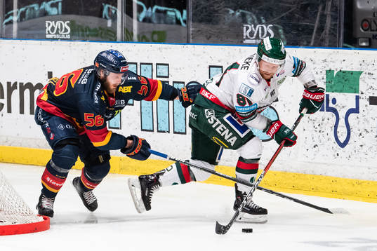 Djurgårdens Robin Norell och Frölundas Ryan Lasch