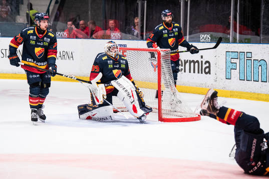 Frölundas Max Friberg gör 0-1 (ej i bild) och