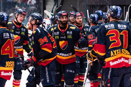 Djurgårdens spelare jublar
