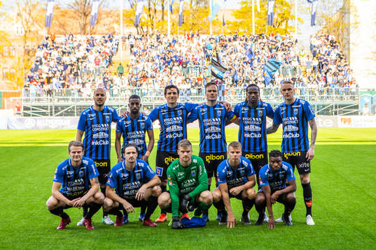 Sirius innan fotbollsmatchen i Allsvenskan mellan Sirius