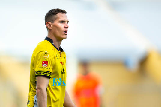 Elfsborgs Jon Jönsson 4under fotbollsmatchen i Allsvenskan