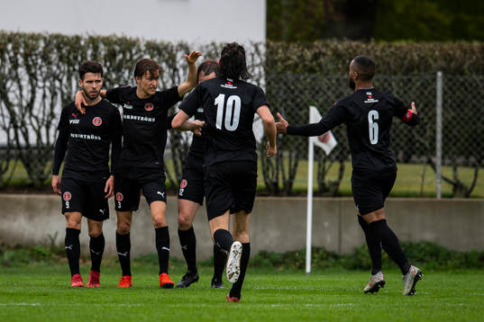 Hittarps spelare jublar