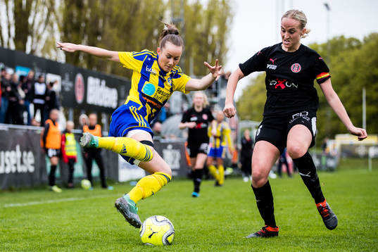 Eskilsminnes Sanna Nilsson och Hittarps Anna Löfving