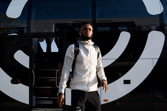 Samuel Adegbenro of Rosenborg arrives