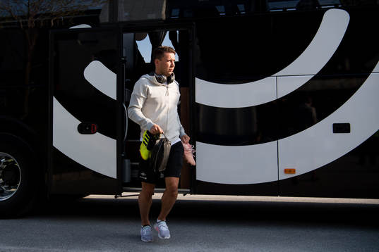 Anders Trondsen of Rosenborg arrives