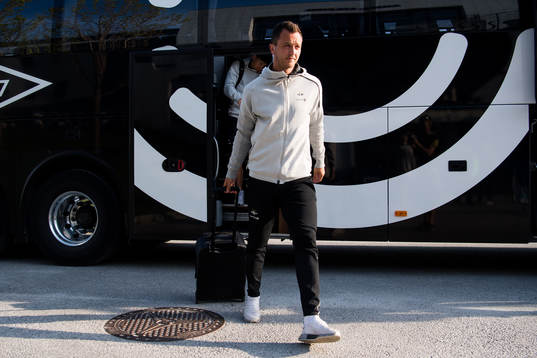 Even Hovland of Rosenborg arrives