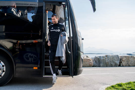 Eirik Horneland, head coach of Rosenborg, arrives