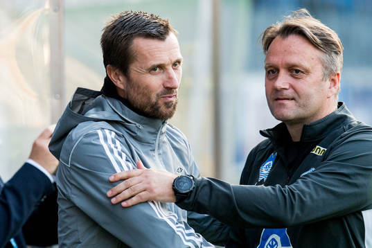 Eirik Horneland, head coach of Rosenborg, and Erling Hagset