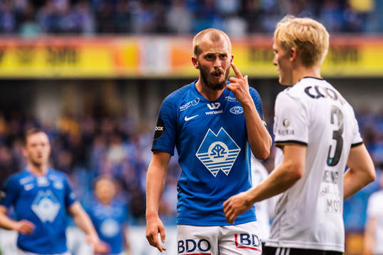 Birger Meling of Rosenborg and Eirik Hestad of Molde