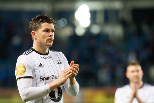 Pål André Helland of Rosenborg looks dejected