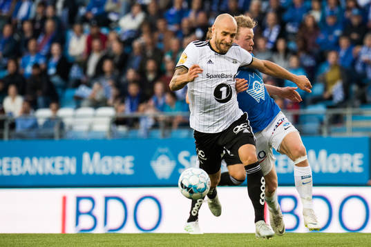 Tore Reginiussen of Rosenborg and Erling Knudtzon of Molde