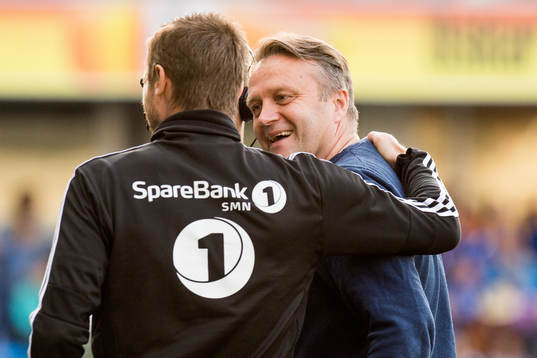 Eirik Horneland, head coach of Rosenborg, and Erling Hagset
