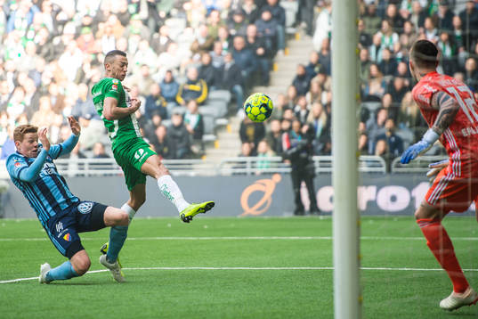 Hammarbys Nikola Djurdjic gör 1-1