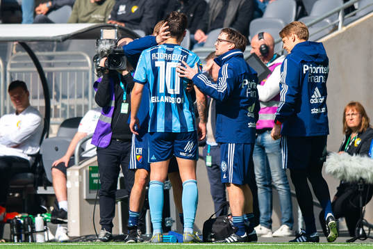 Djurgårdens Astrit Ajdarevic undersöks