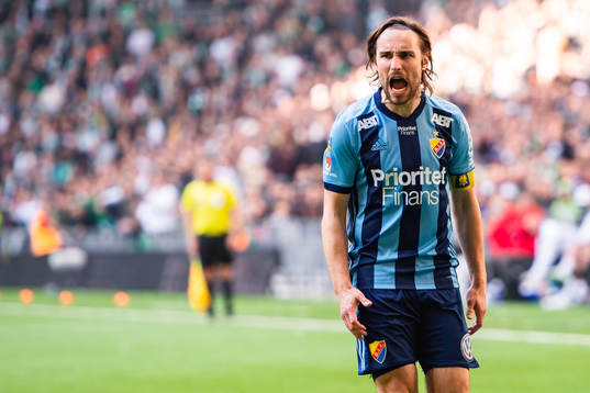 Djurgårdens Kevin Walker reagerar