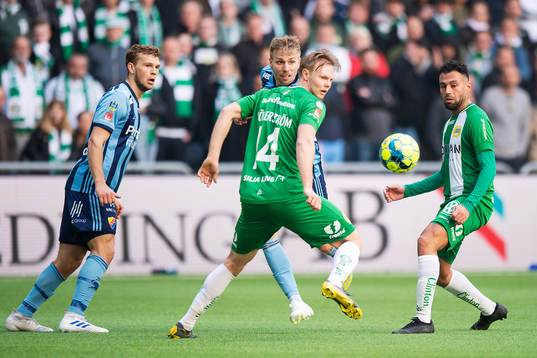 Hammarbys Tim Söderström och Imad Khalili mot