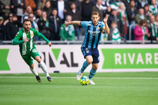 Hammarbys Muamer Tankovic och Djurgårdens Jesper Karlström