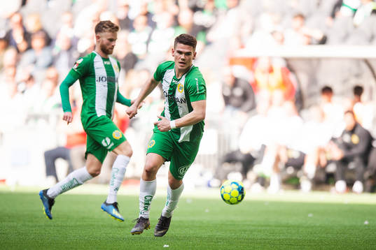 Hammarbys Dennis Widgren och Vidar Örn Kjartansson
