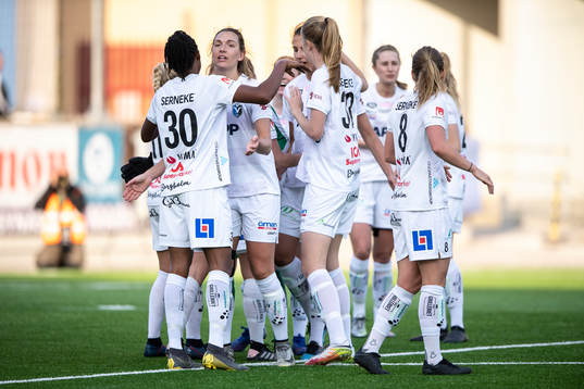 under fotbollsmatchen i Damallsvenskan mellan Eskilstuna