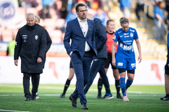 Eskilstunas tränare Magnus Karlsson deppar