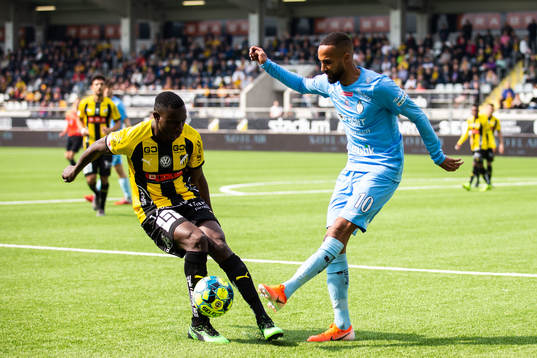 AFC Eskilstunas Ferid Ali och Häckens Godswill Ekpolo
